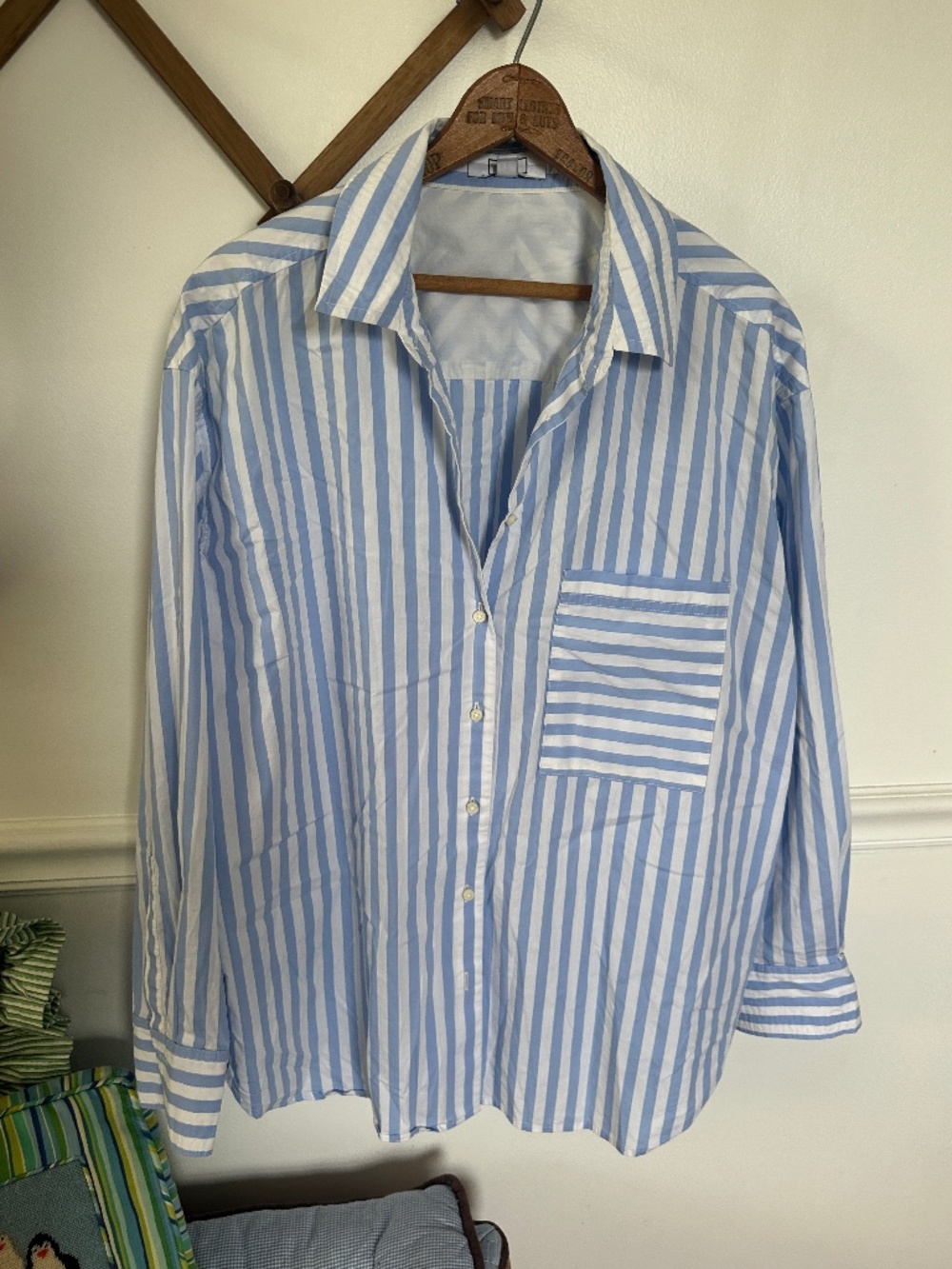 AYR The Deep End Blue Stripe Shirt XL